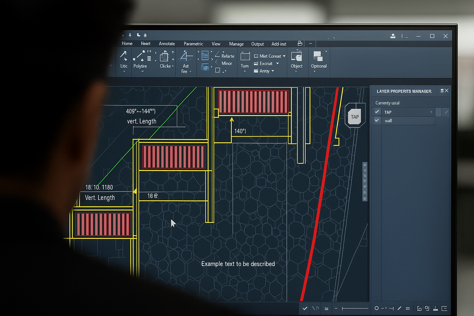 Homem olhando para tela de um software no computador