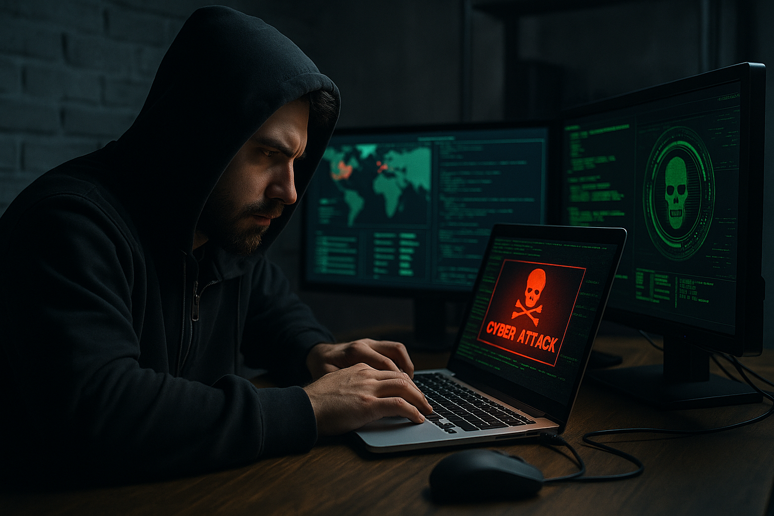 crimes digitais hacker atacando